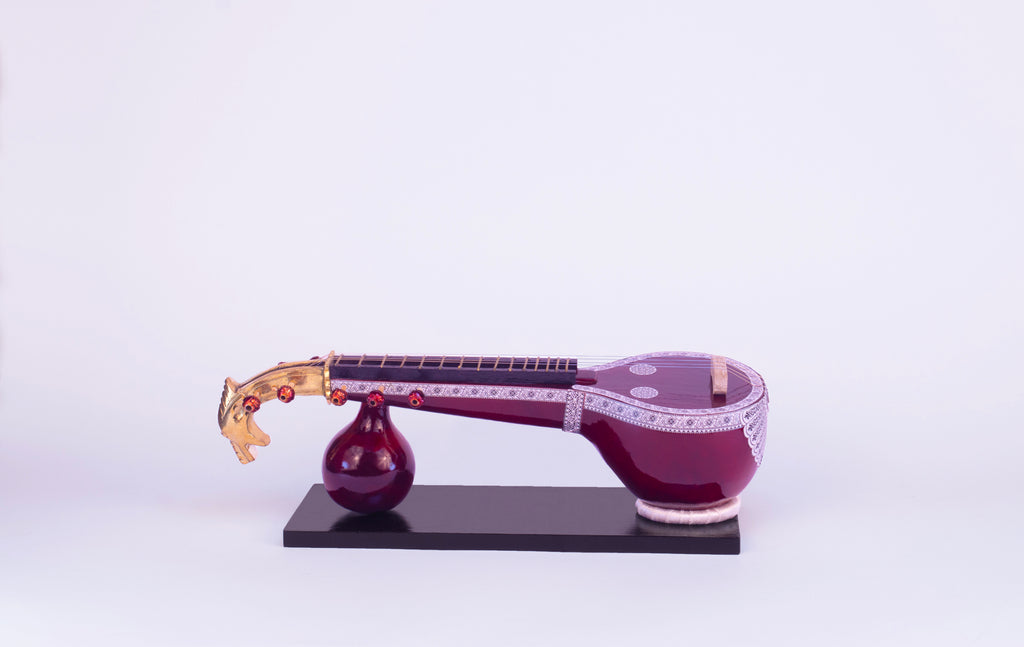 Saraswati Veena - Wooden Miniature Musical Instrument Handicraft