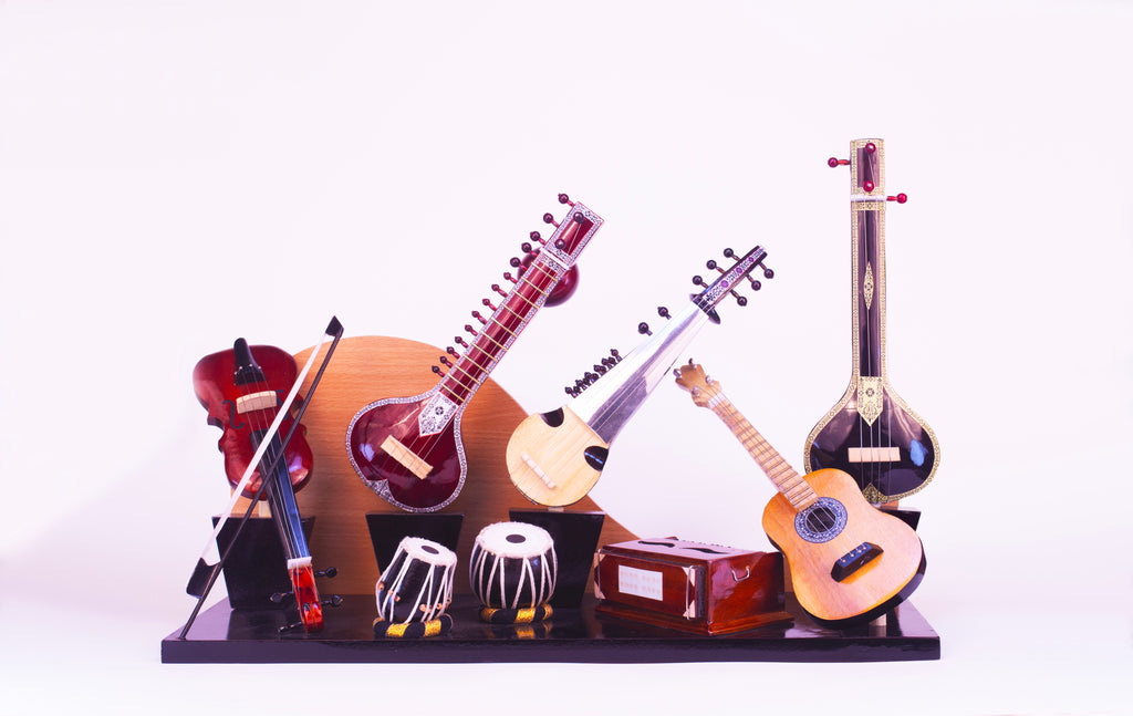 Musical Instrument Set - Wooden Miniature Musical Instrument Handicraft