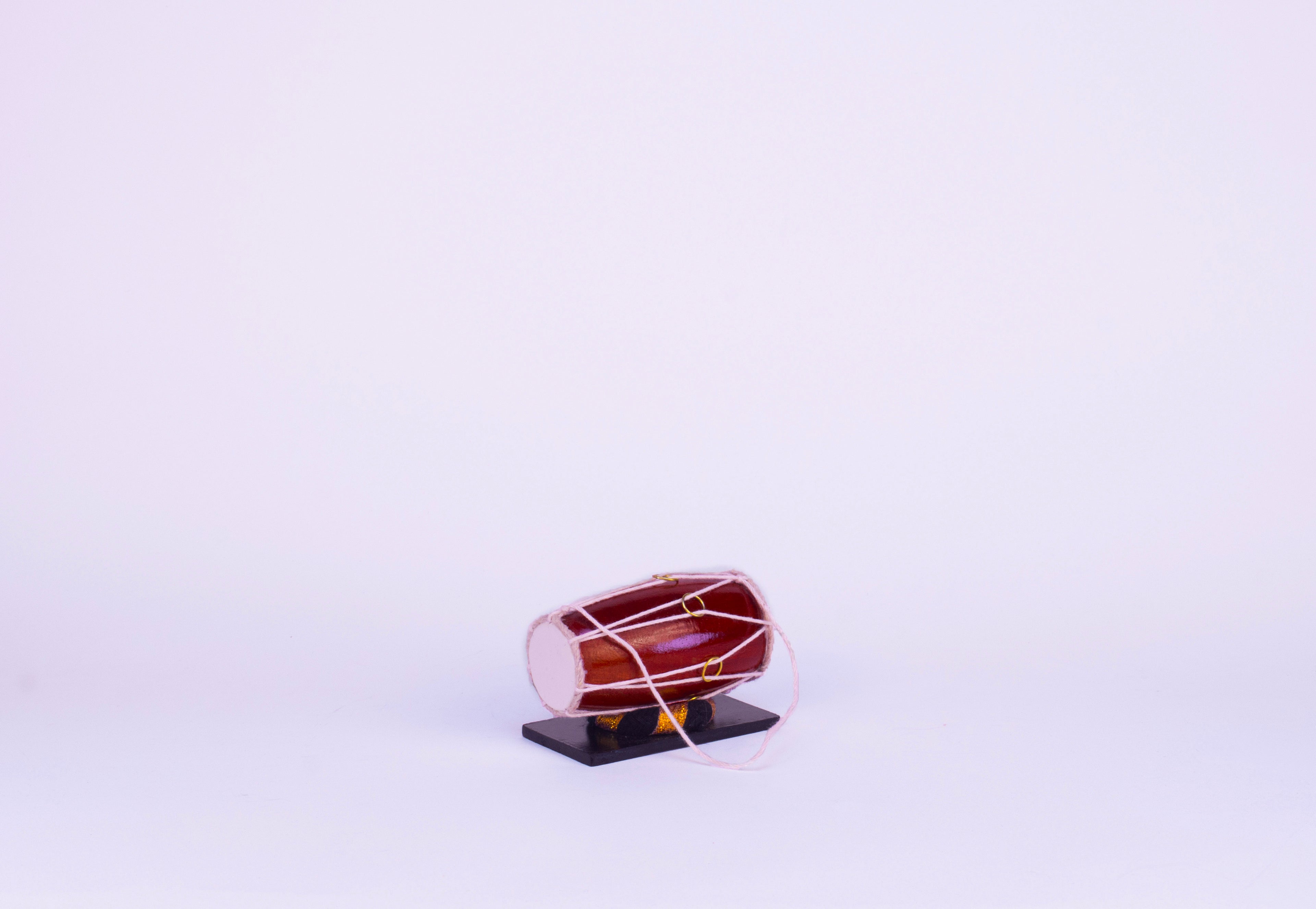 Dholak - Wooden Miniature Musical Instrument Handicraft