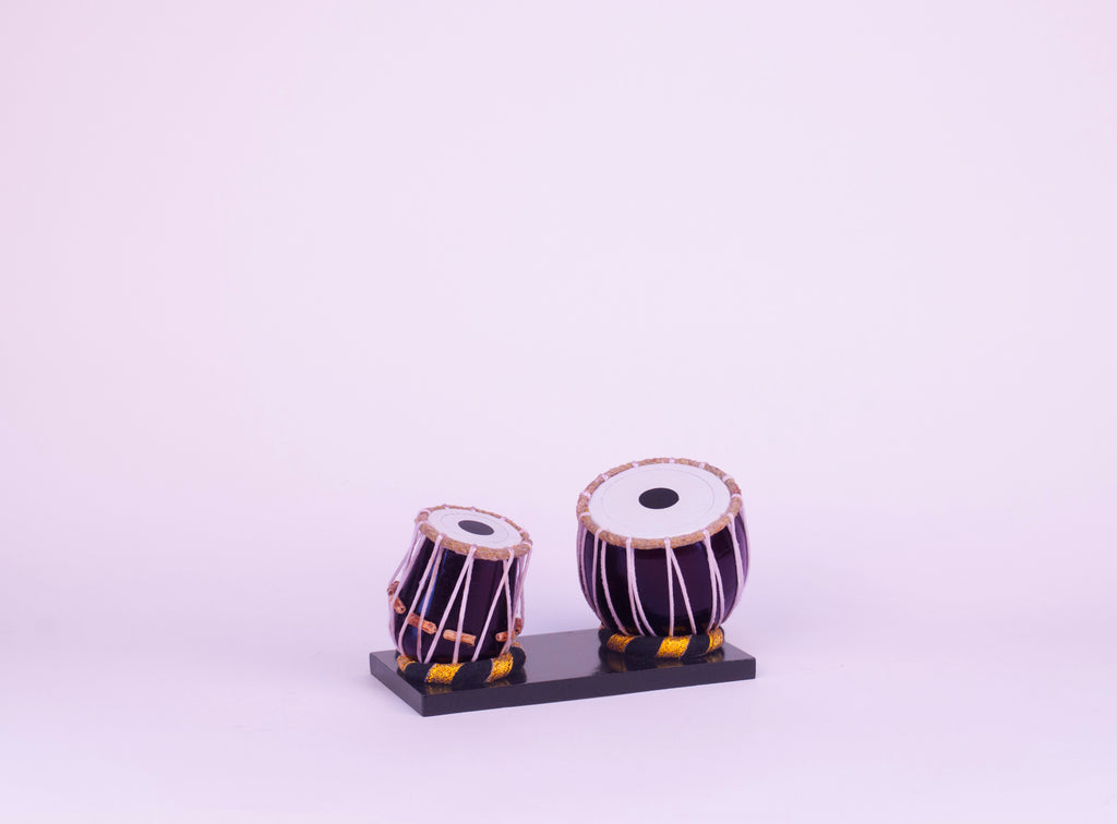 Dugi Tabla - Wooden Miniature Musical Instrument Handicraft