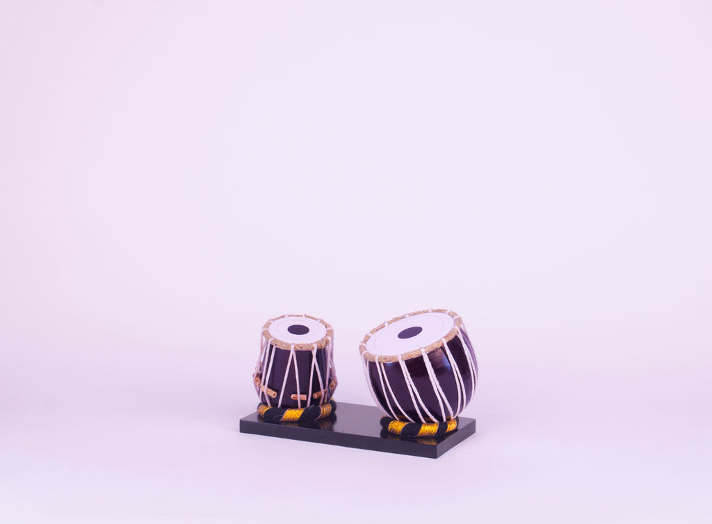 Dugi Tabla - Wooden Miniature Musical Instrument Handicraft