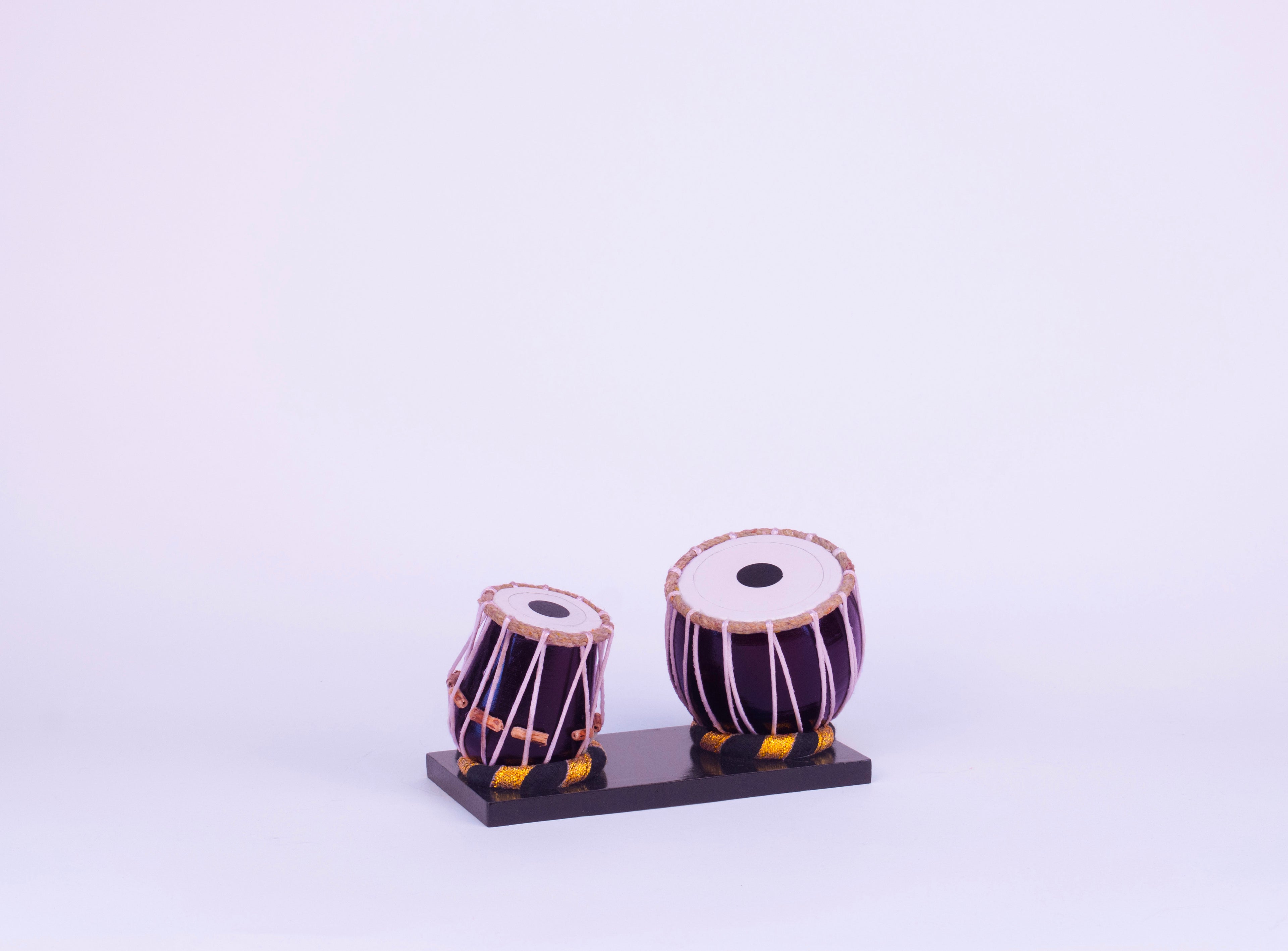Dugi Tabla - Wooden Miniature Musical Instrument Handicraft