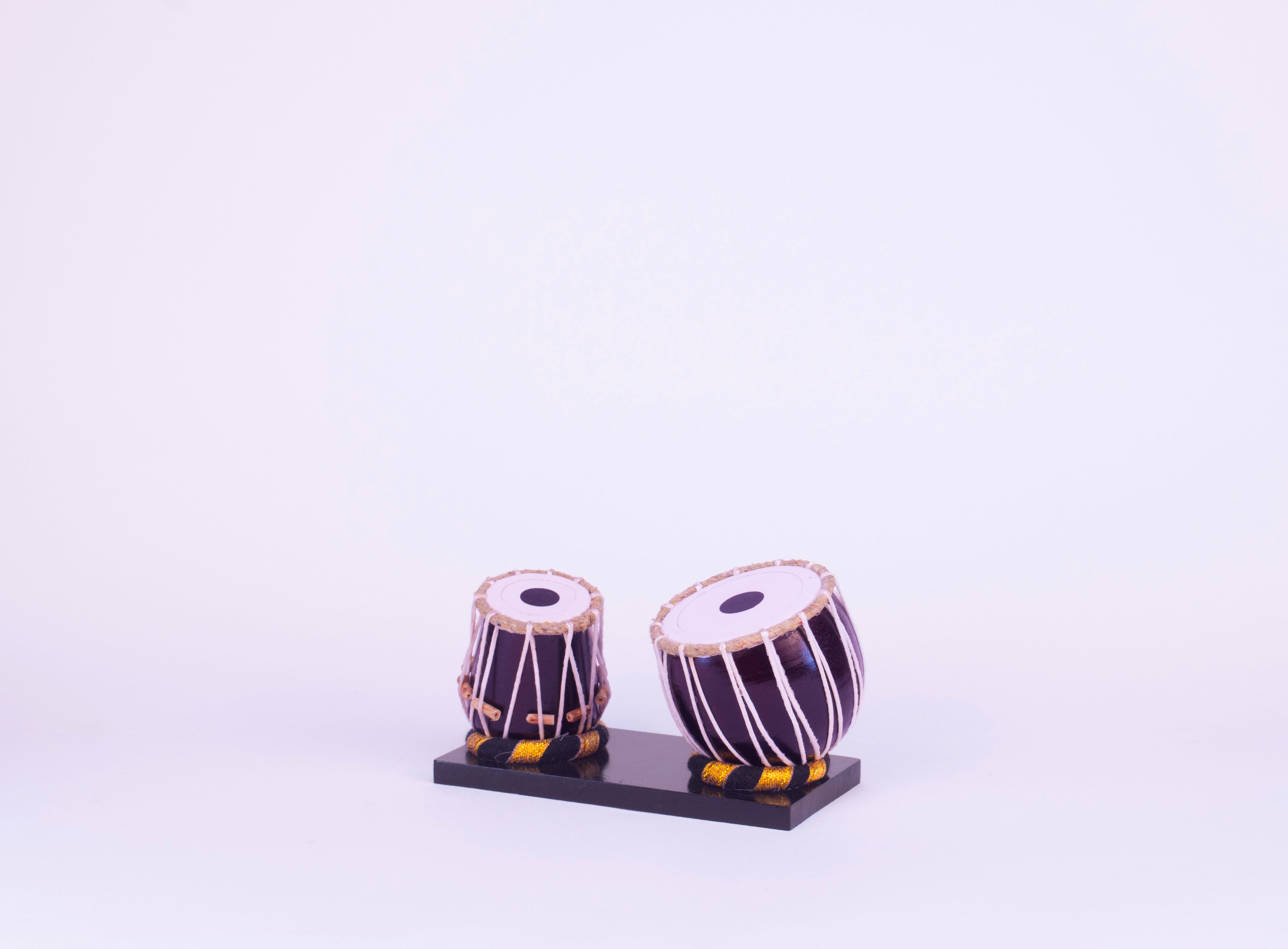 Dugi Tabla - Wooden Miniature Musical Instrument Handicraft
