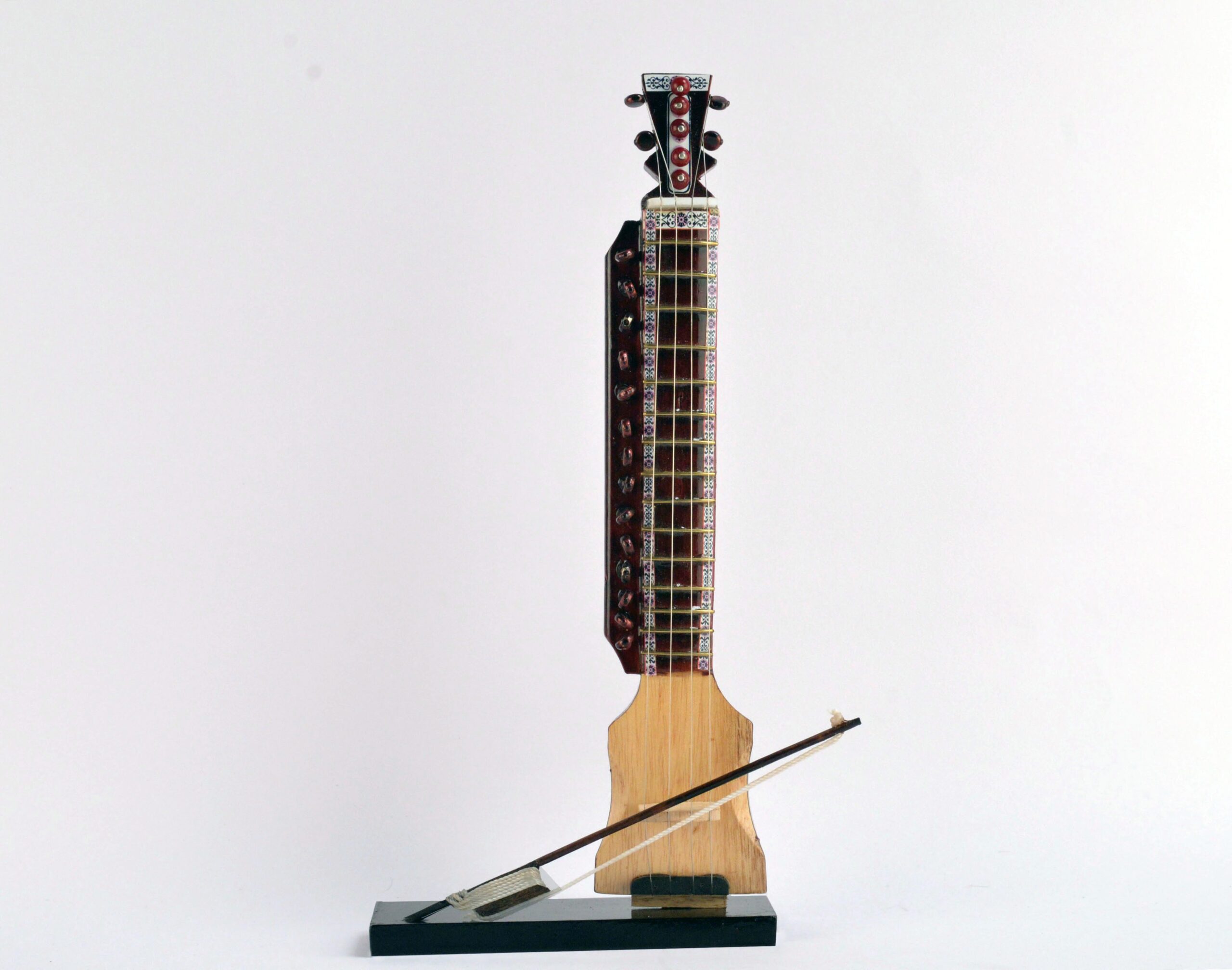 Handcrafted wooden Dilruba miniature instrument
