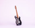 Electric Guitar - Black - Wooden Miniature Musical Instrument Handicraft