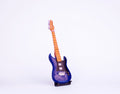 Electric Guitar - Blue - Wooden Miniature Musical Instrument Handicraft