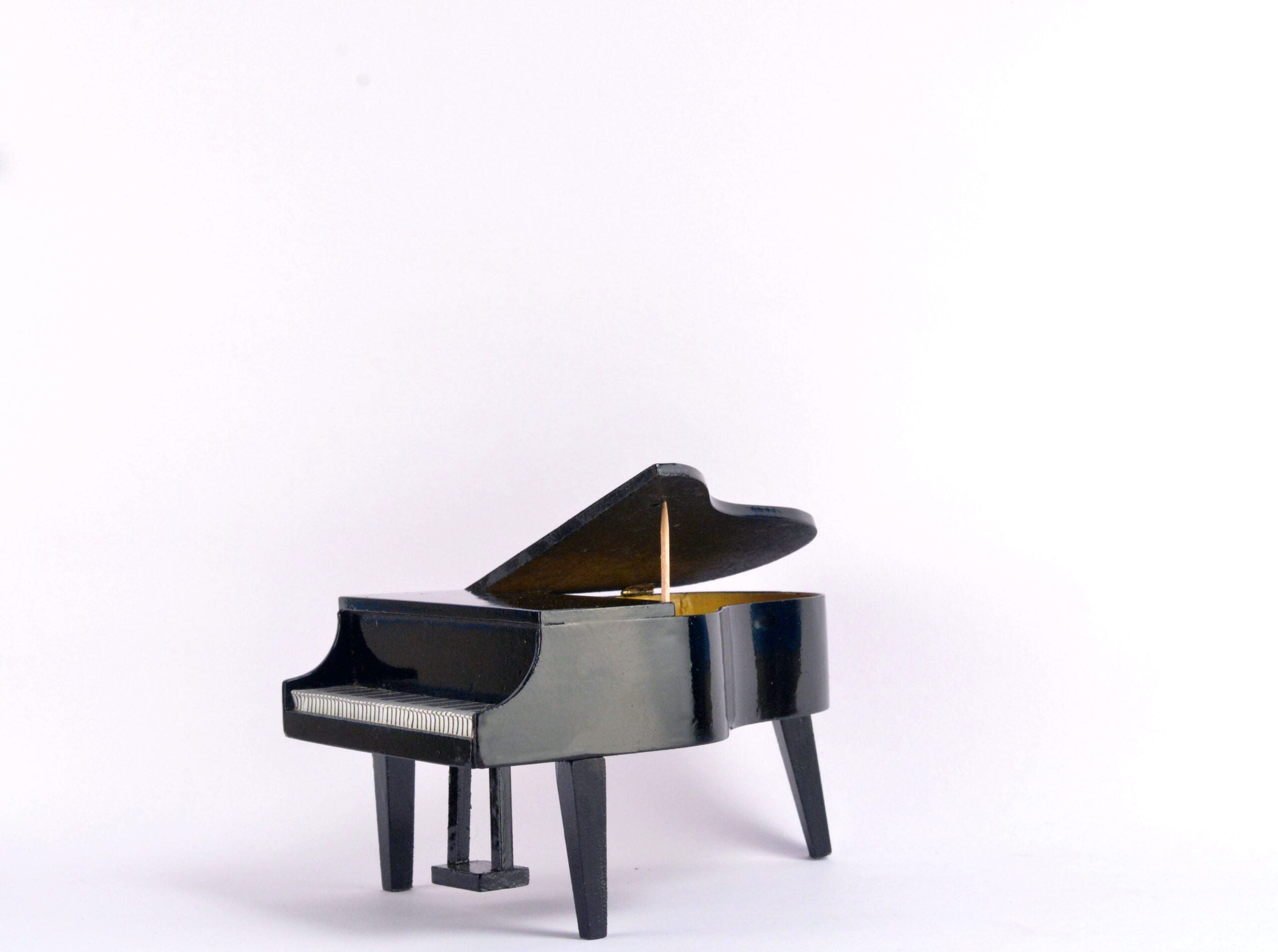 Handcrafted wooden Grand Piano miniature instrument