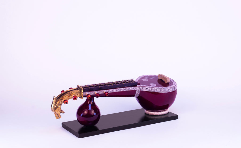 Saraswati Veena - Wooden Miniature Musical Instrument Handicraft