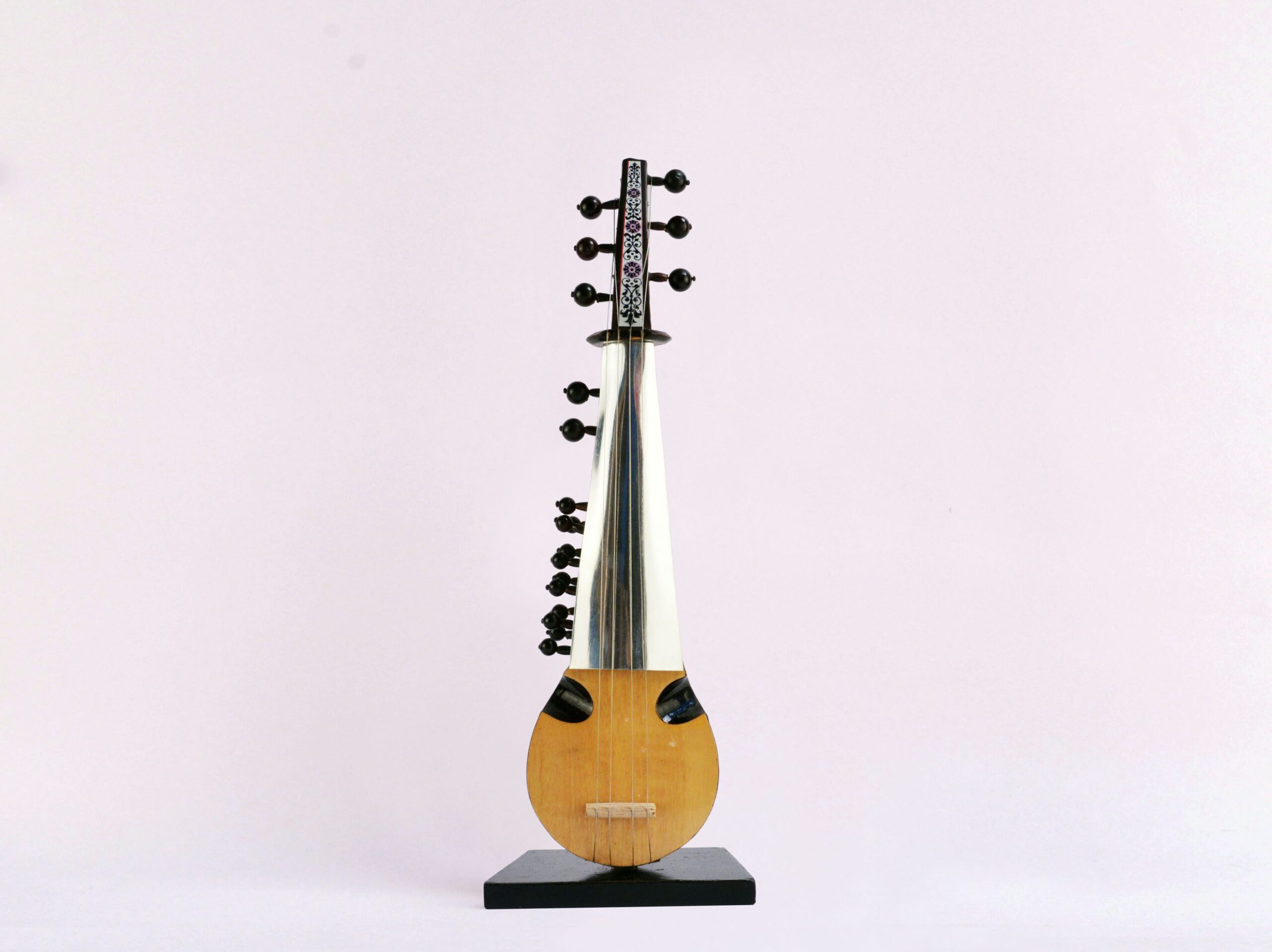 Handcrafted wooden Sarod miniature instrument