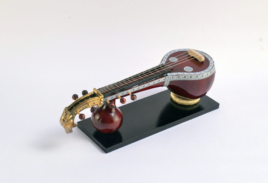Saraswati Veena - Decorative Wooden Miniature Instrument