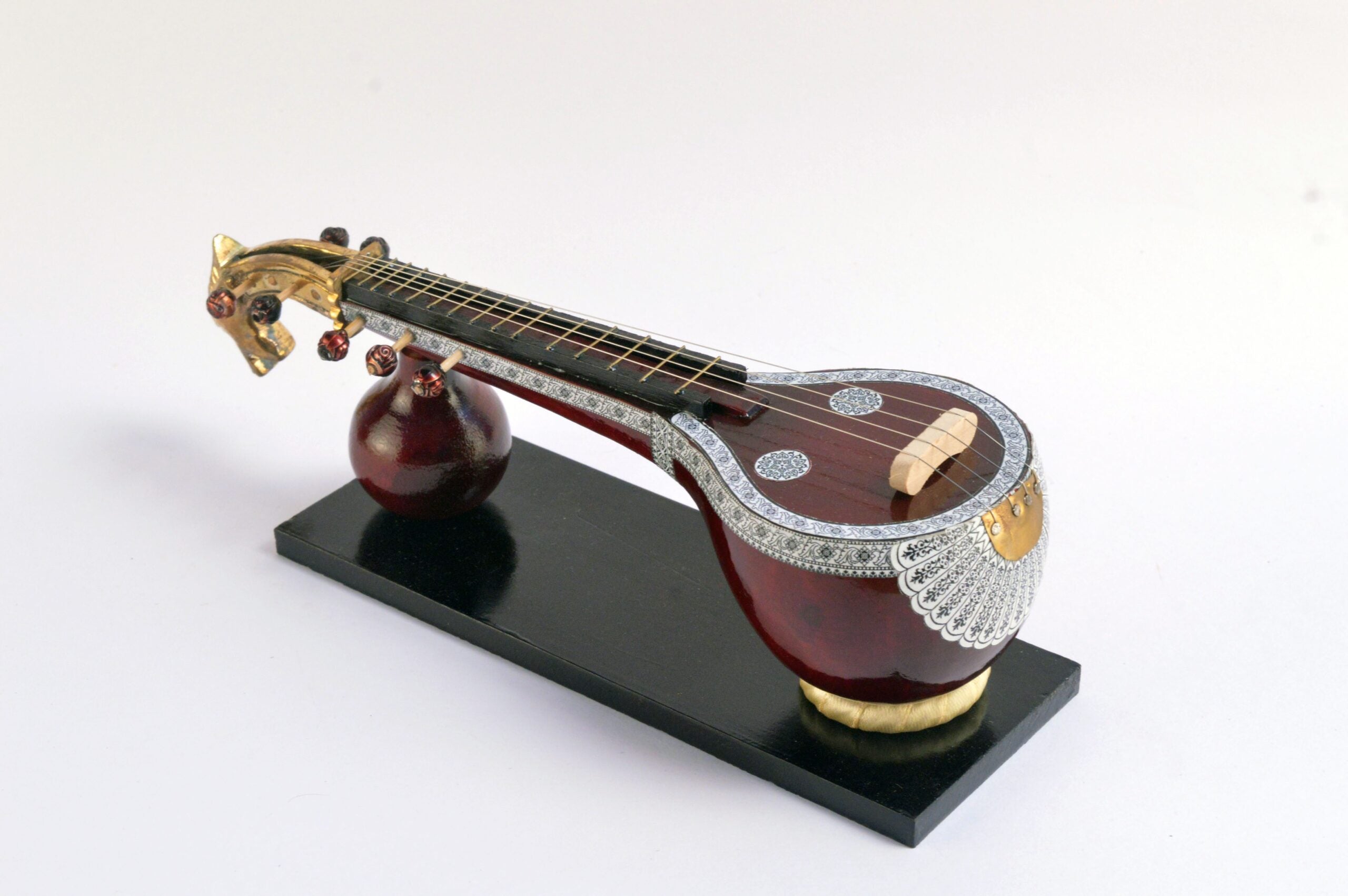 Saraswati Veena - Decorative Wooden Miniature Instrument