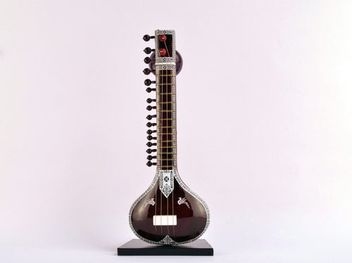 Handcrafted wooden Sitar miniature instrument
