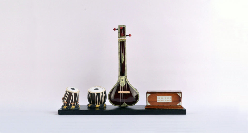 Handcrafted wooden miniature misical instrument