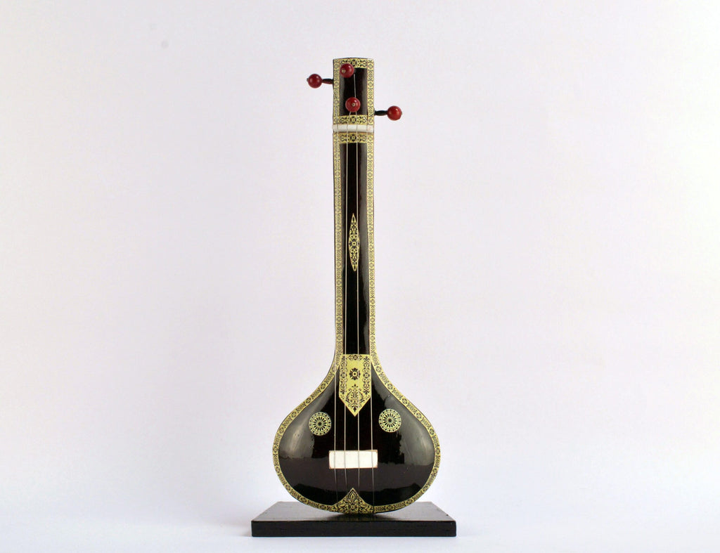 Handcrafted wooden Tanpura miniature instrument