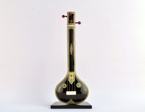 Handcrafted wooden Tanpura miniature instrument